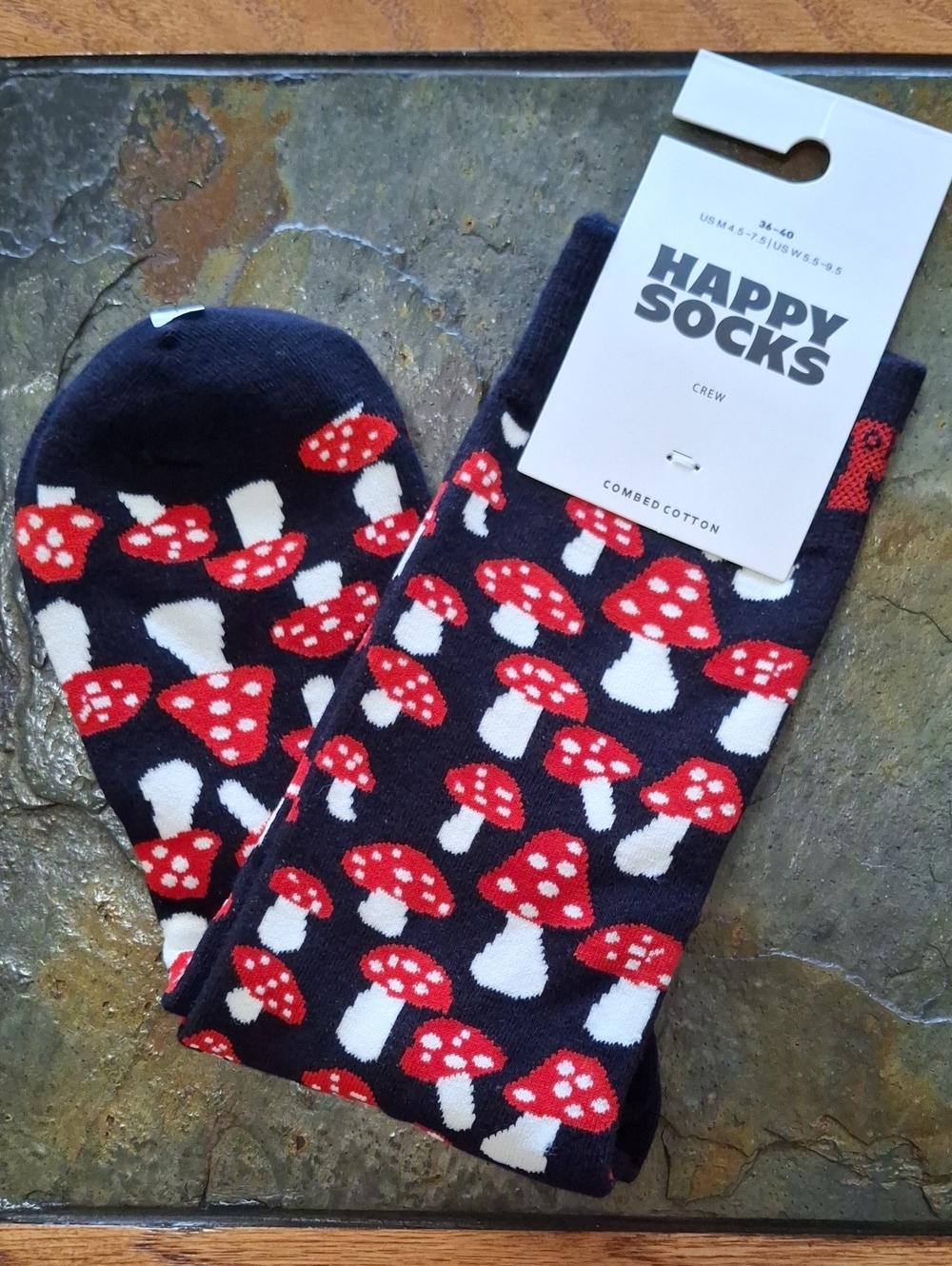 Happy Socks Mushroom Crew Socks